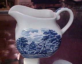 Staffordshire Libery Blue creamer