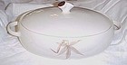 Winfield China Passion Flower Lg oval casserole with lid Mid Century