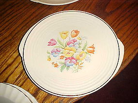 Edwin Knowles Yorktown shape petit point needle point dinner plate