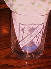 Vintage  Blue Skies Country Club golf course old fashioned glass