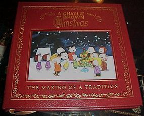 A Charlie Brown Christmas First edition leather bound gold leaf book