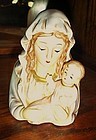 Vintage Napco Madonna and child head vase planter