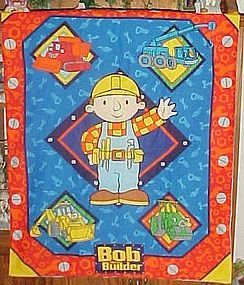 Finished fabric Bob the Builder wall hanging