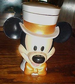 Disney on Ice Mickey  Mouse Ringmaster lidded cup top hat bow tie