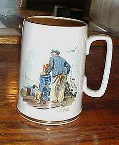 Nice Norman Rockwell stein mug Looking out to Sea