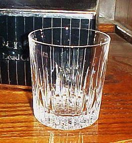 Denby Crystal double old fashioned glass Washington pattern 1986-1987