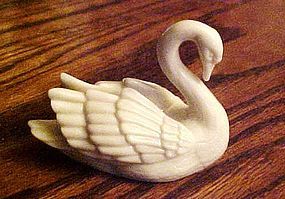 Lenox ivory swan place card holder