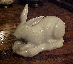 Haviland Limoges white rabbit figurine