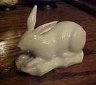 Haviland Limoges white rabbit figurine