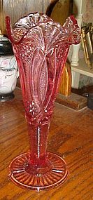 Indiana glass Tiara Baroness  dusty rose vase