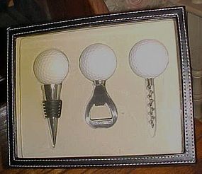 Golf Gifts & Gallery Clubhouse Collection Golf Ball Bar Set  not used