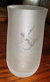 Vintage Remy Martin logo frosted Cognac glass