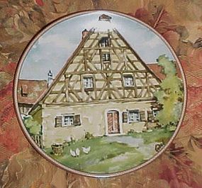 Konigszelt Bayern Half-timbered houses series plate 5 Franconian house