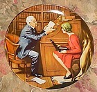 Norman Rockwell Heritage collection plate "The Professor" MIB