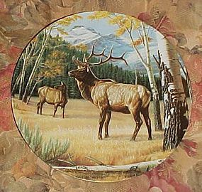 Dominion China Wild and Free Canada's Big Game series plate, The Elk