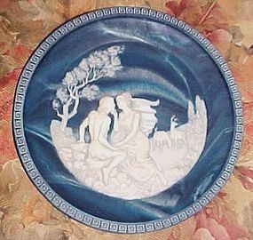 Incolay Isle of Circe cameo plate Voyage of Ulysses  collection 1984