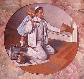 Norman Rockwell Heritage Collection plate The Painter MIB