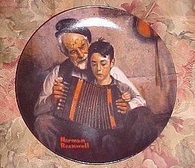 Norman Rockwell Heritage Collection plate " The Music Maker" MIB