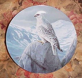 Knowles Magestic Birds series plate The White Gyrfalcon Daniel Smith