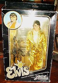 Elvis Preslley doll Graceland 1984 MIB gold jumpsuit