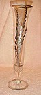 Rockwell sterling champagne crystal  flute vase pussy willow pattern
