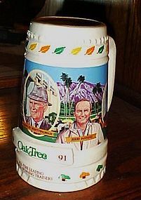 1991 Oak Tree Racing limited Edition stein commemorationg 5 trainers