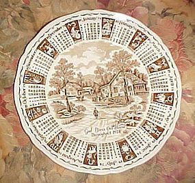 Alfred Meakin 1974 God Bless Our house calendar plate with Zodiac