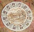 Alfred Meakin 1975 God Bless Our House Calendar plate with Zodiac