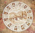 Alfred Meakin 1979 God Bless our House Calendar plate with zodiac