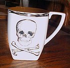 Large Coventry cross bones and skull coffee cup  Halloween or Pirate