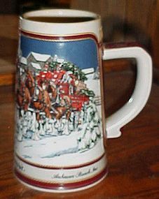 Anheuser-Busch Budweiser Beer Stein Collectors Series 1989