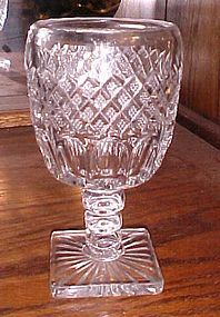 Westmoreland Wakefield Irish Waterford  crystal water goblet 6 1/2"