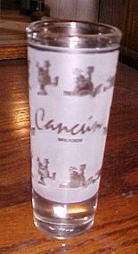 Souveinir shot glass Cancun Mexico Drunk ducks