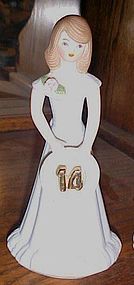 Enesco Growing up girls birthday figurine cake topper