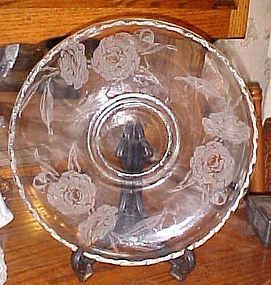 Fostoria Camellia pattern  lily float console bowl 11 3/8"