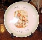 Holly Hobbie "Nothing lasts longer than a happy memory" plate