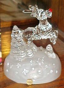 Cristal d Arques Rudolph musical crystal figurine in box