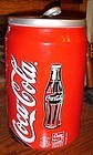 Large musical ceramic Classic Coca Cola can cookie jar 2000 11"