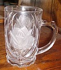 Mikasa Rose pearls glass mug