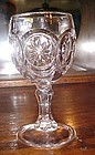 Red-Cliff For Fenton Knobby Bulls Eye Clear Glass 5.5 Wine Goblet