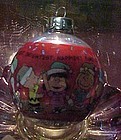 1990 Hallmark Peanuts gang 40th Anniversary Glass Ball ornament