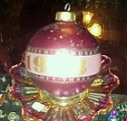 Rare hallmark 1983 Nineteen Hundred Eighty Three glass ball ornament