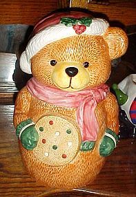 Dalton cookie jar Santa bear holding big cookie