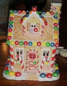 M&M lighted Christmas cottage by Kurt Adler