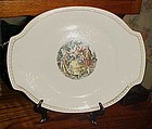Vintage 40's Oval serving platter Salem China SLM97 pattern rare 14"