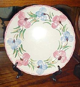 Blue Ridge Southern Potteries Sweet pea 10 1/2" dinner plate