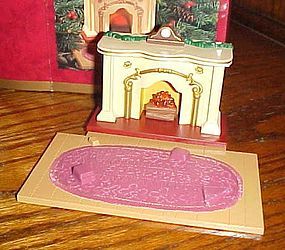 Hallmark The Bearingers flickering fireplace ornament tabletop display