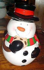 Teleflora 2013 Snowman cookie jar