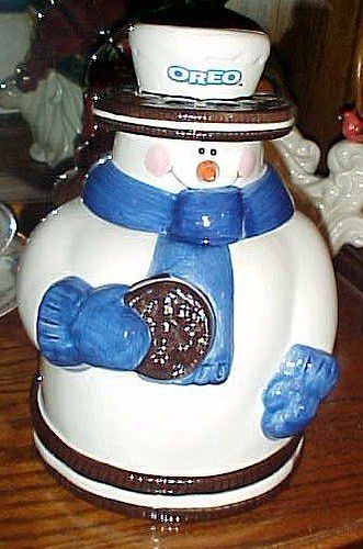 Nabisco Oreo Snowman cookie jar by Houston Harvest