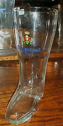 Giessener BiereTraditions Pilsner 1 litre glass boot beer glass